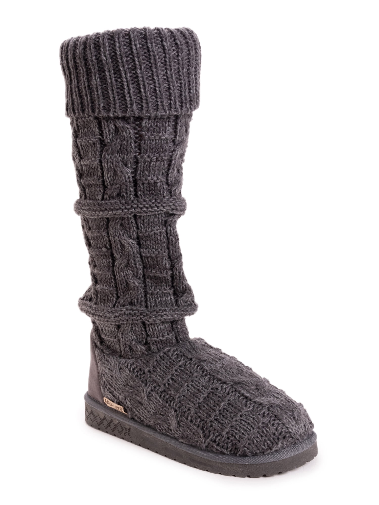 Muk Luks Shelly Marl Knit Sweater Slouch Boot (Women\'s)