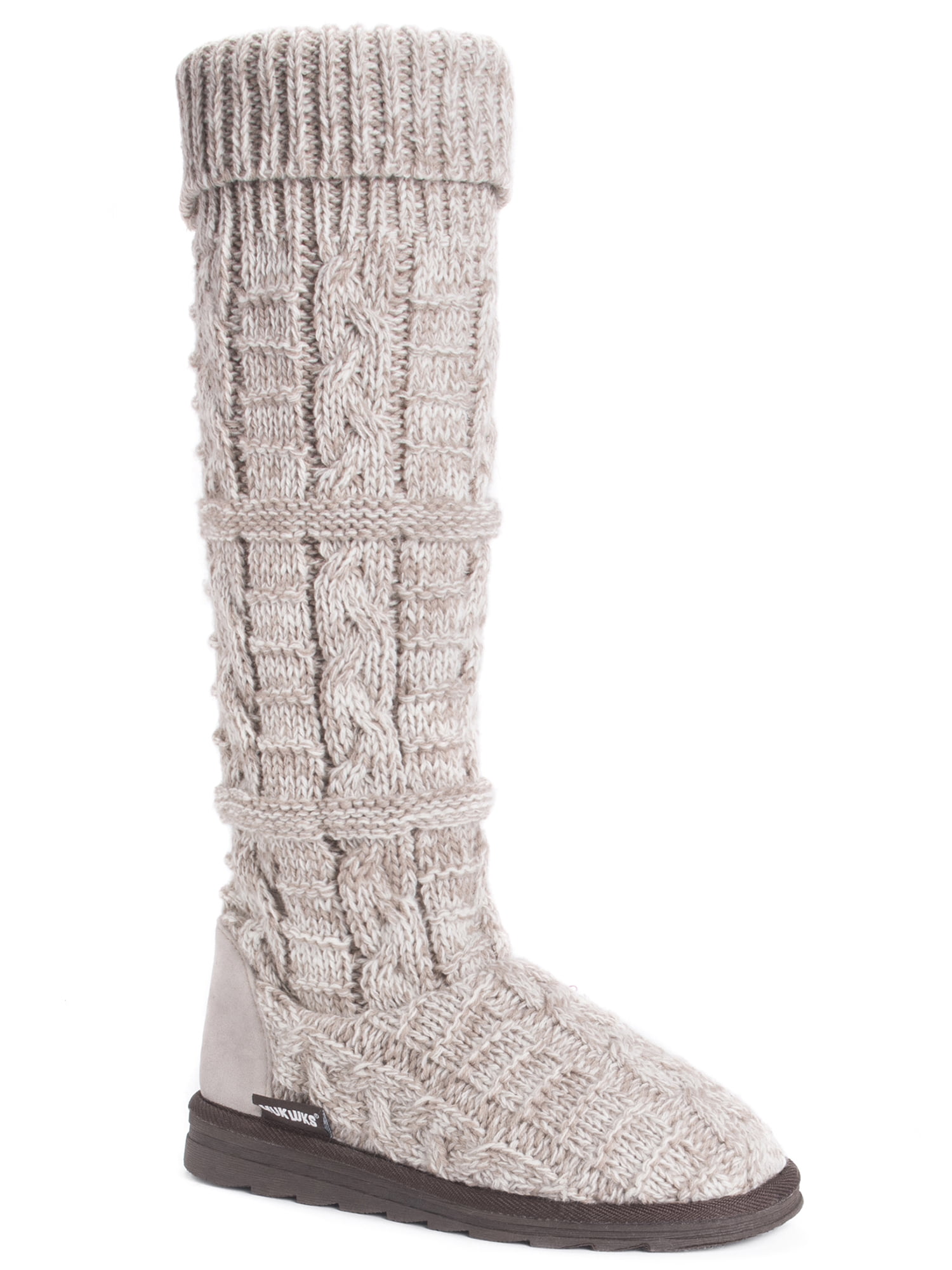 Muk Luks Shelly Marl Knit Sweater Slouch Boot (Women\'s)