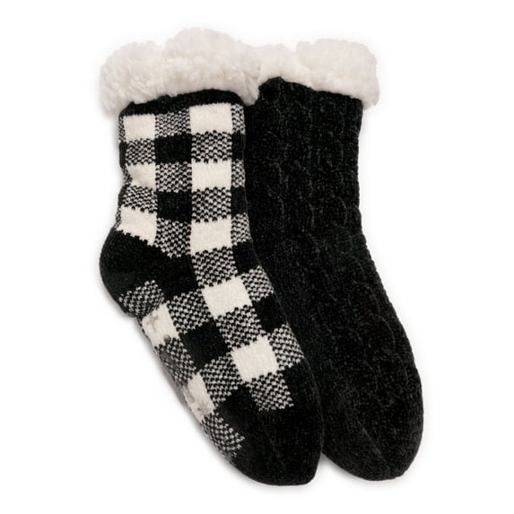 Muk Luks Women's Cabin Socks, 2-Pack