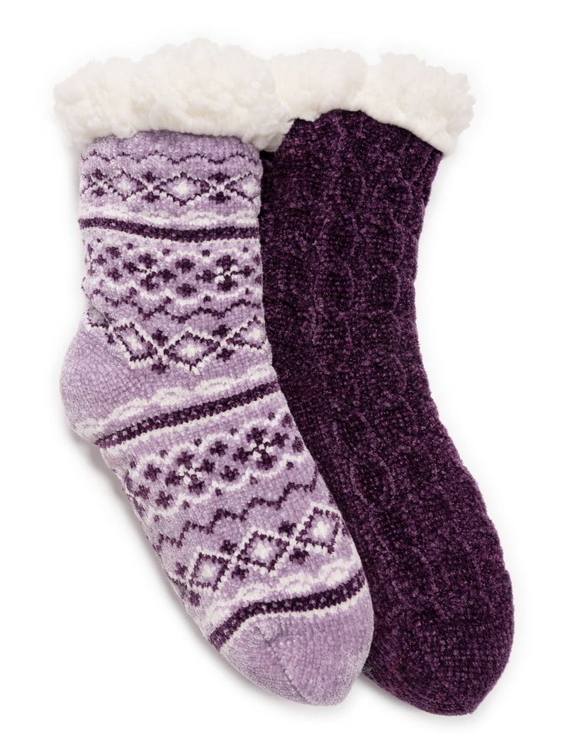 Muk Luks Women's Cabin Socks, 2-Pack