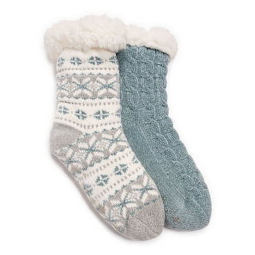 Muk Luks Women's Cabin Socks, 2-Pack