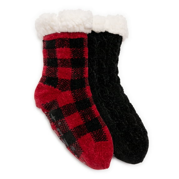 Muk Luks Women's Cabin Socks, 2-Pack