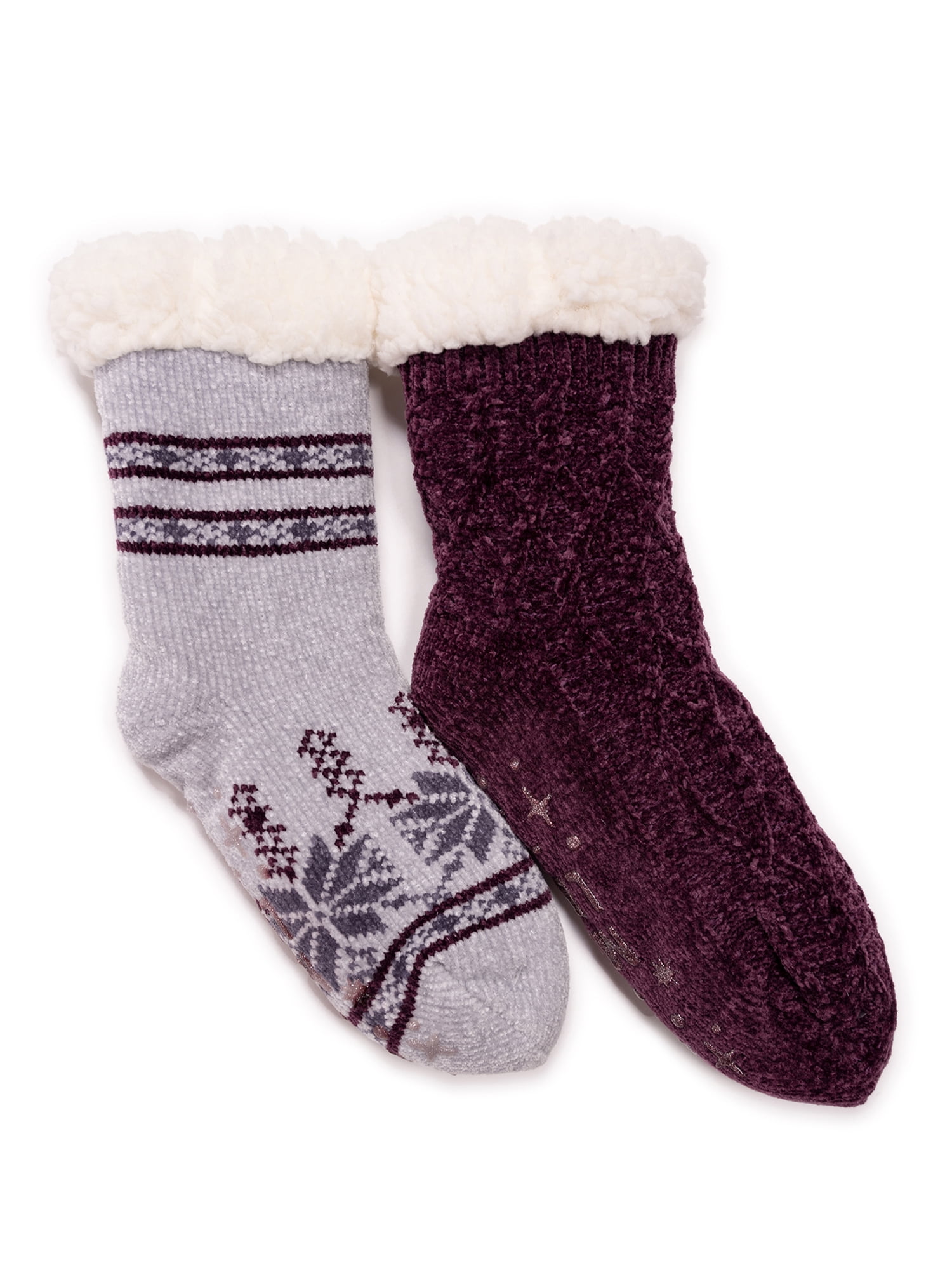 Ruikailucky-women's Socks Thick Wool Socks For Women Non-slip Home Socks  Slippers, One Size (35-42)