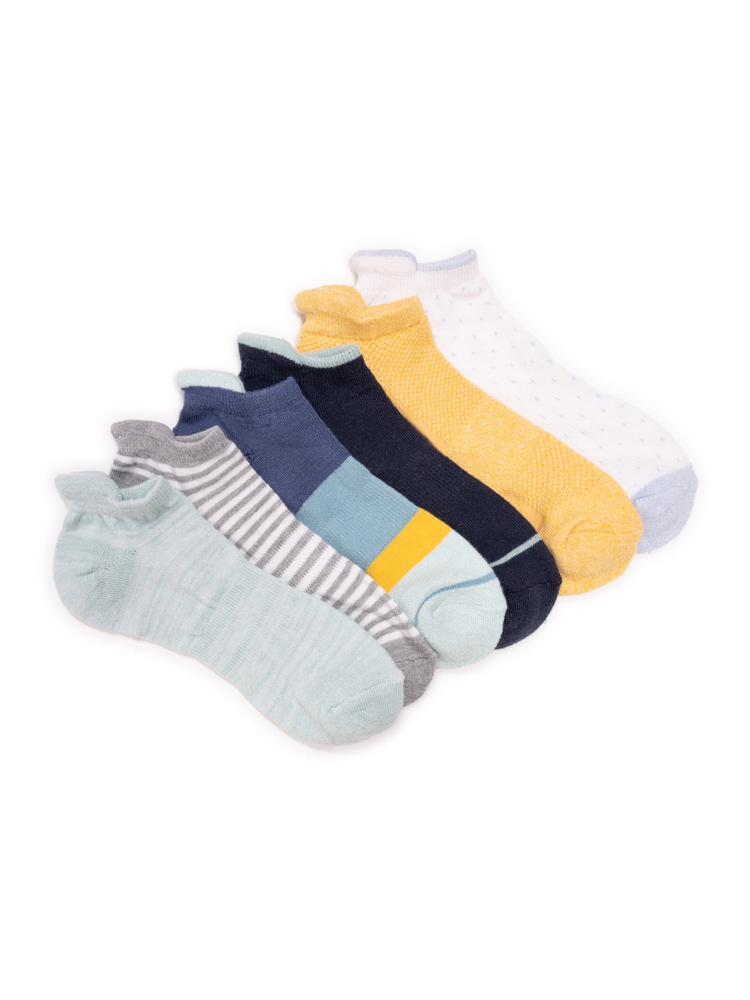Muk Luks Women's Feathery Soft Casual Fashion Low Cut Socks, 6-Pack, Sizes 6-11