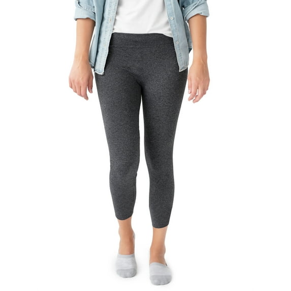 Muk Luks Women's Fleece Footless Tight Legging, 2pk, Size L/XL