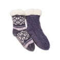 thumbnail image 1 of Muk Luks Women's Fuzzy Chenille Plush Lined Cabin Socks, 2-Pack, Sizes S-XL, 1 of 5