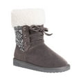 thumbnail image 1 of Muk Luks Women's Melba Faux Fur Lined Lace Up Booties (Wide Width Available), 1 of 5