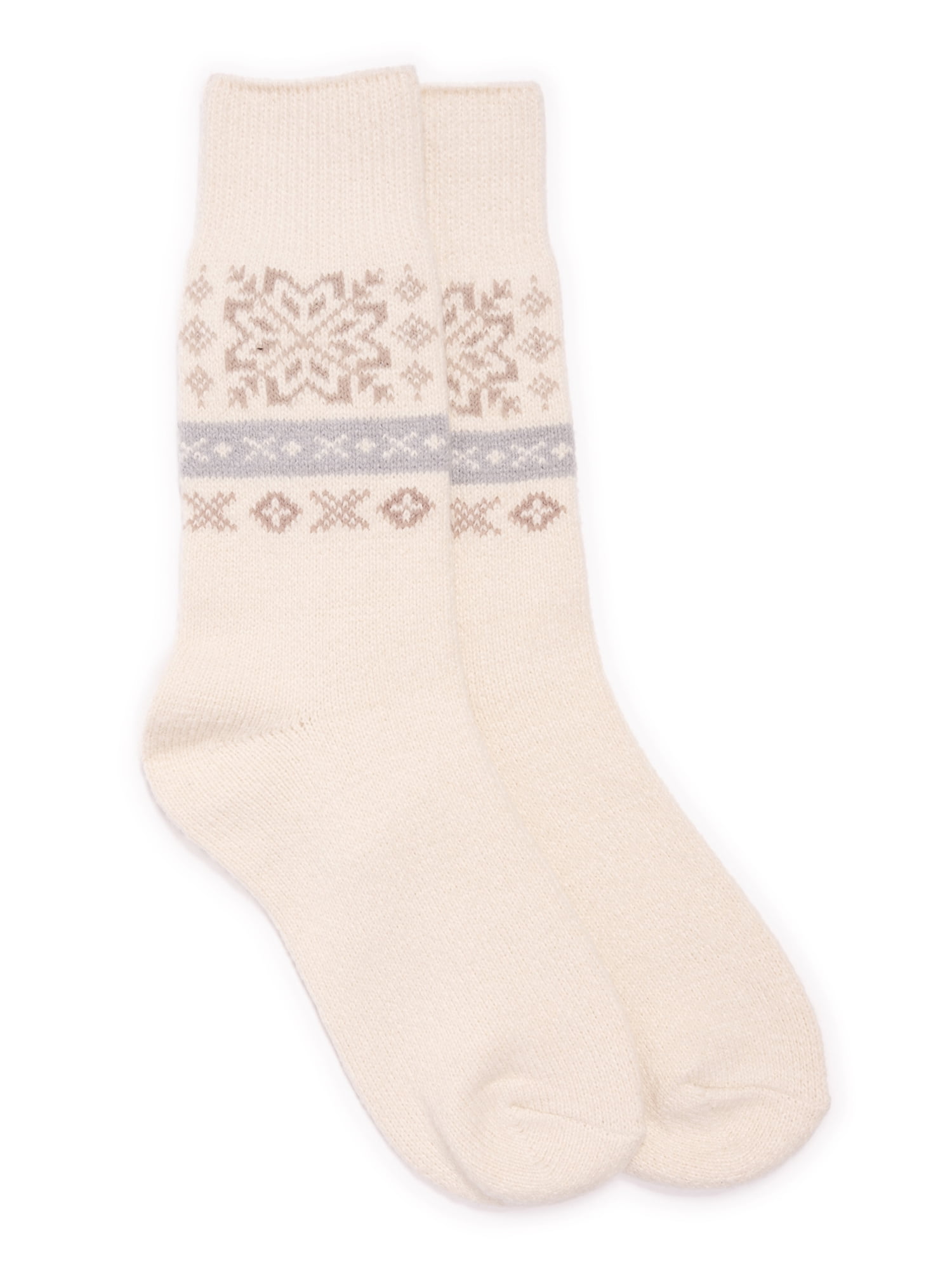 Muk Luks Women's Microfiber Crew Boot Sock, 1Pack, Size 611