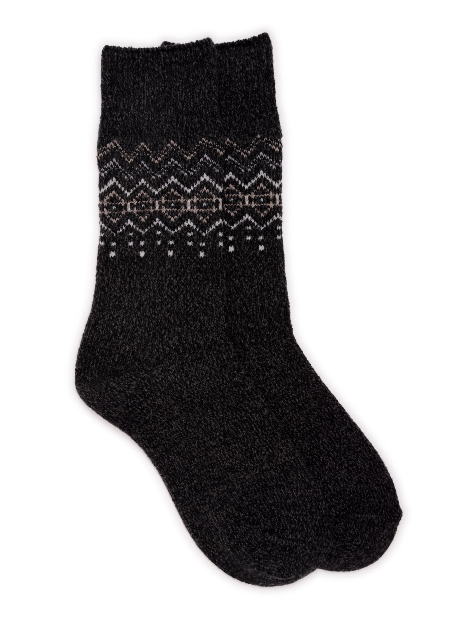 Muk Luks Women's Microfiber Crew Boot Sock, 1Pack, Size 611