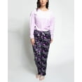 thumbnail image 1 of Muk Luks Women's Silky Velour Pajama Set, Purple /Purple Snowflake, T/3X, 1 of 3