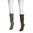 thumbnail image 1 of Muk Luks Women's Slouch Knit Cable (2 Pair Pack), 1 of 2