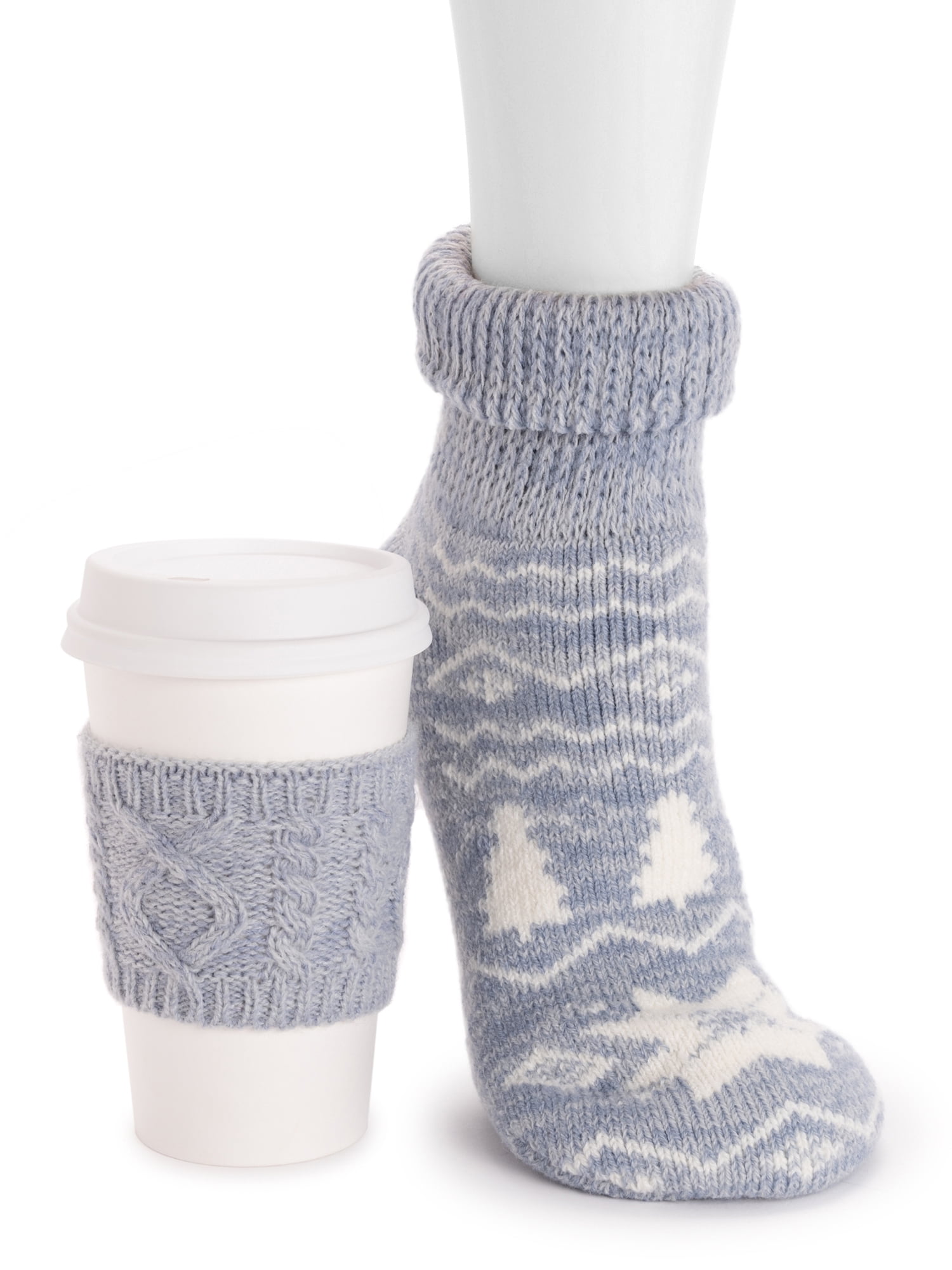 Muk Luks Women's Thermal Ankle Slipper Sock Gift Set 