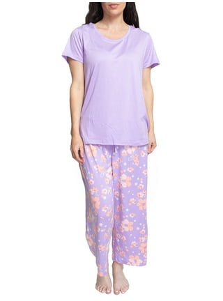 Sleep On It Big Girls 2-pc. Pajama Set, Color: Blue Floral Stripe - JCPenney