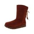 thumbnail image 1 of Muk Luks Womens Ziggy Rodeo Suede Faux Fur Lined Mid-Calf Boots, 1 of 3