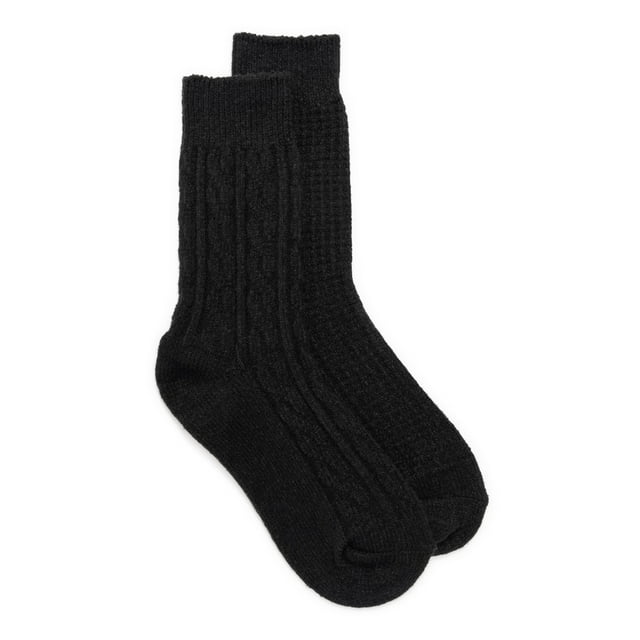 MukLuks Women's Crew Socks, 2Pairs