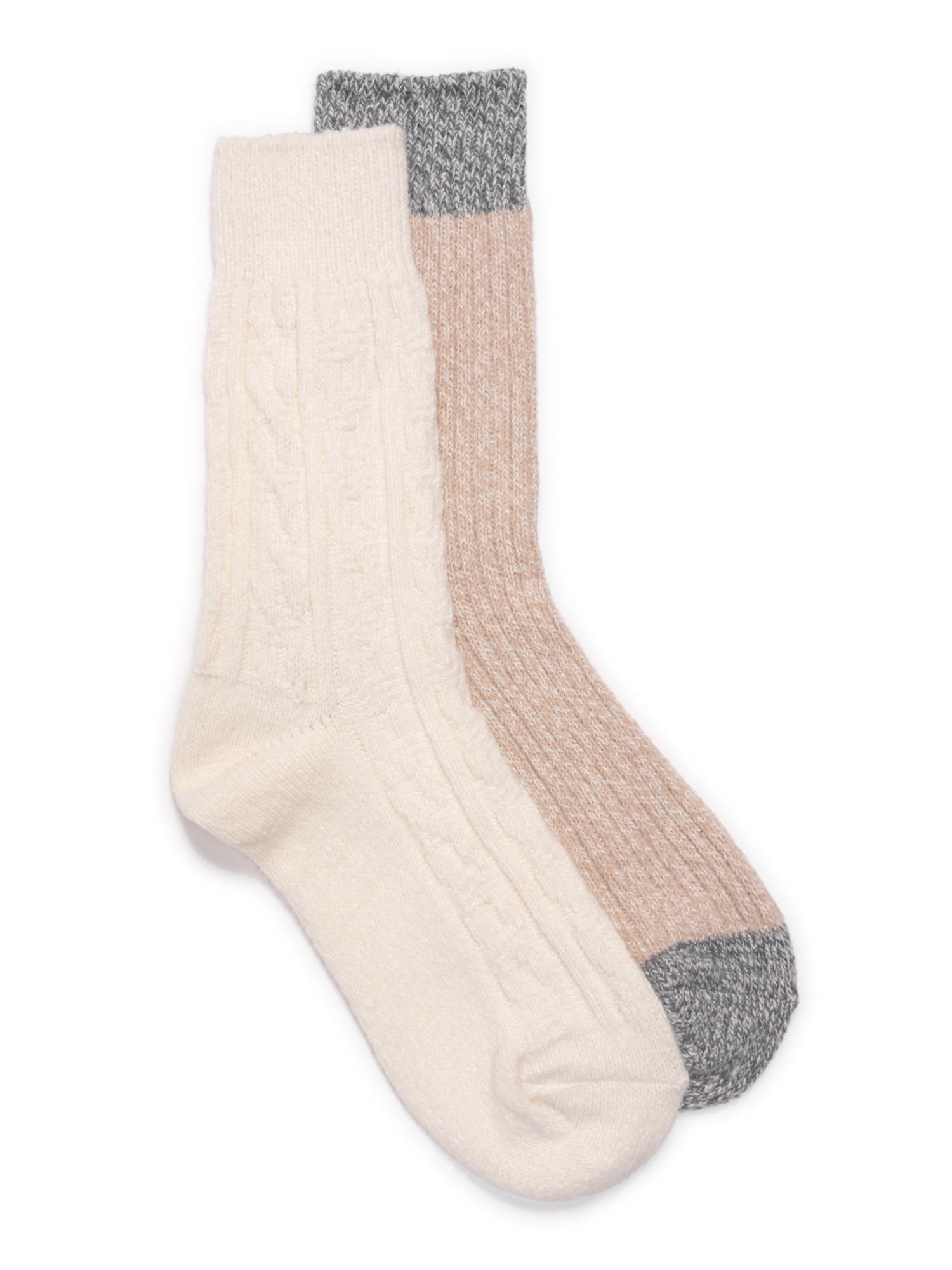 MukLuks Women's Crew Socks, 2Pairs