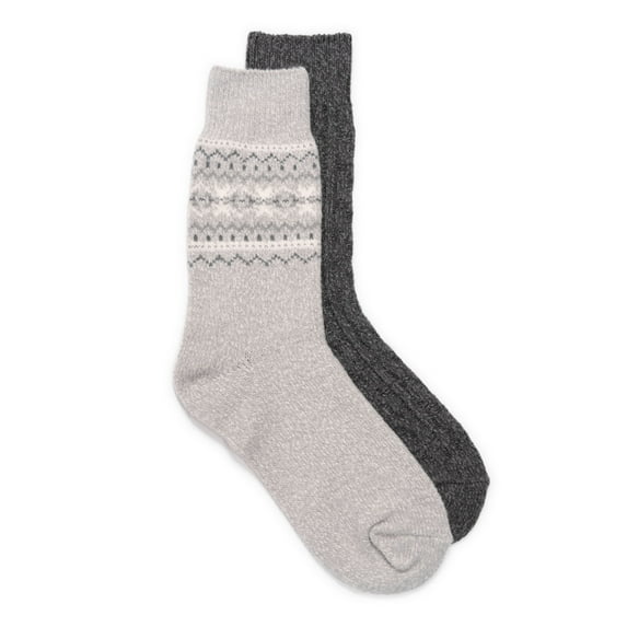 MukLuks Women's Crew Socks, 2-Pairs