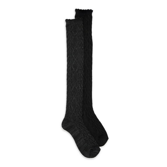 MukLuks Women's Over The Knee Socks, 2-Pairs