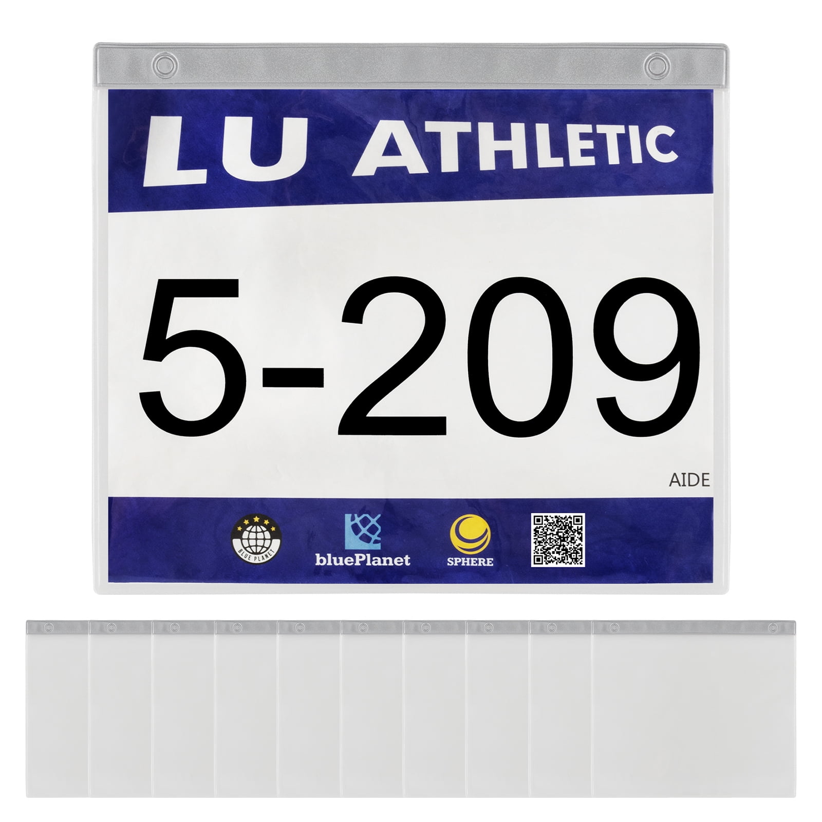 Muka 100 Pack Running Bib Holder Race Number Display Board Sheets for ...