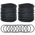 thumbnail image 1 of Muka 100 Pcs Silicone Jelly Bracelets for Youth, Thin Silicone Bangles Hair Ties-Black-100 Pcs, 1 of 1