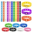 thumbnail image 1 of Muka 20 PCS Adjustable Silicone Wristbands with Holes Cute Bracelets for Boys Girls Swimming Identify (Mixed Colors), 1 of 6