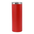 thumbnail image 1 of Muka 20 oz. Stainless Steel Skinny Tumbler, Powder Coated Straight Tumbler-Red, 1 of 4