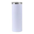thumbnail image 1 of Muka 20 oz. Stainless Steel Skinny Tumbler, Powder Coated Straight Tumbler-White, 1 of 5