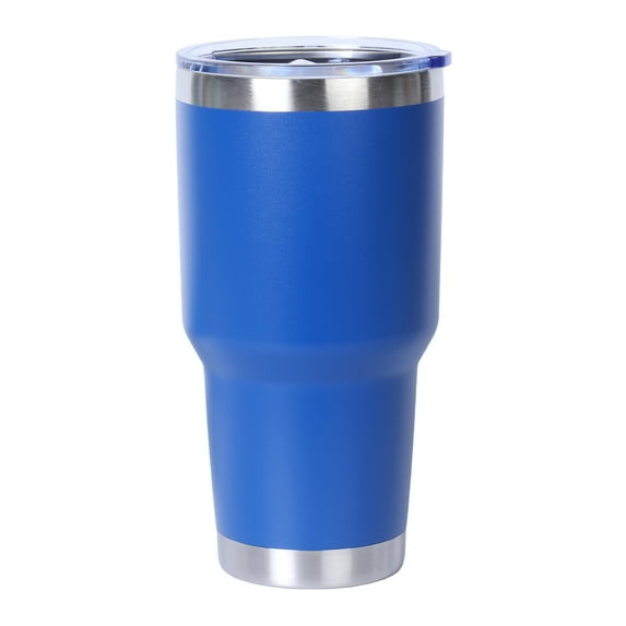 Muka 30 Ounce Stainless Steel Tumbler with Lid, Double Wall Vacuum Insulated Travel Tumbler, Powder Coated-Royal Blue