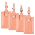thumbnail image 1 of Muka 4 Pack Leather Luggage Tags for Suitcases Travel Tags, Privacy Protection Bag Tags Travel Essentials, 1 of 8