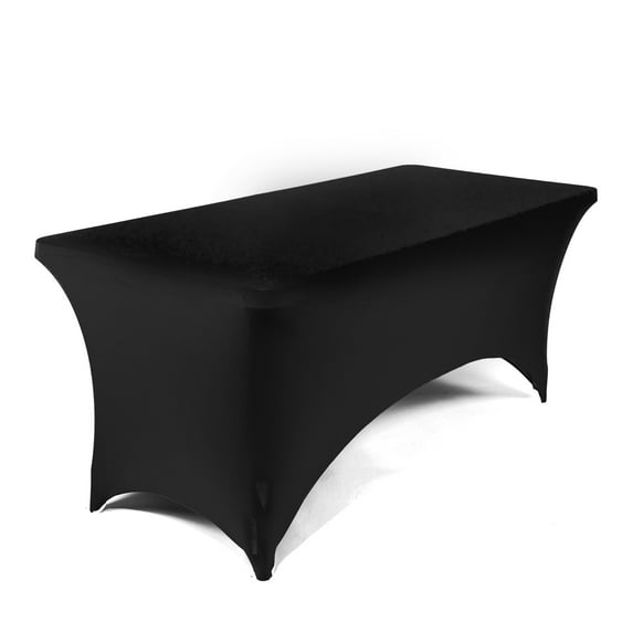 Muka 4FT Stretched fitted Table Cloth, Spandax Tablecloth for Rectangular Table, Table Cover for Wedding Party Event Use