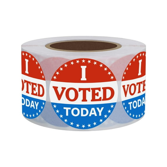 Muka 500 PCS 2" Dia I Voted Today Stickers