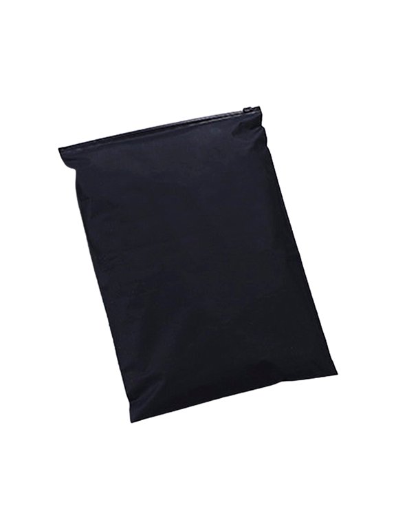 50PCS Black Matte Frosted Slider Zip Bags, Plastic Bags for Packaging Clothes, Shirts, Jeans, Pants, 2.8 Mil-Black-13 3/4"x17 3/4"