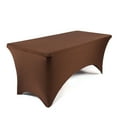thumbnail image 1 of Muka 5FT Stretched fitted Table Cloth, Spandax Tablecloth for Rectangular Table, Table Cover for Wedding Party Event Use, 1 of 2