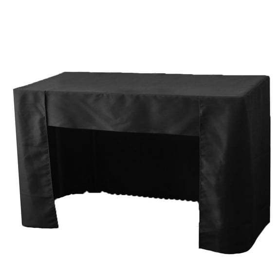 Muka 8 FT Trade Show Table cover, Rectangle Open Back Fitted Tablecloth For Conference, Parties, Banquet