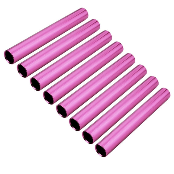 Muka 8 Packs Aluminum Track and Field Relay Batons Sticks Assorted Color Relay Running Race Outdoor Field Tools-Pink