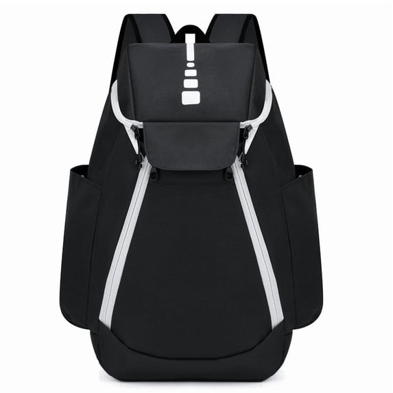 Muka Basketball Backpack, Large Capacity Sports Training Backpack Equipment Bag for Team Club & Bulk Supply-Black