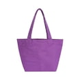 thumbnail image 1 of Muka Colored Mini Canvas Tote Bag, Handheld Grocery Shopping Bag-Purple, 1 of 7