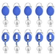 thumbnail image 1 of Muka Carabiner Badge Holder Reels With Back Splint and Key Ring-SolidBlue-50Pcs, 1 of 8