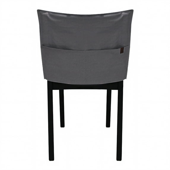 Muka Concise Style Living Room Chair Cover, Home Chair Back Storage, Chair Back Organizer-Dark Grey-S