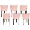 thumbnail image 1 of Muka Dining Chair Covers set of 6, Living Room Chair Slipcovers 6 Pack-Pink-S, 1 of 8