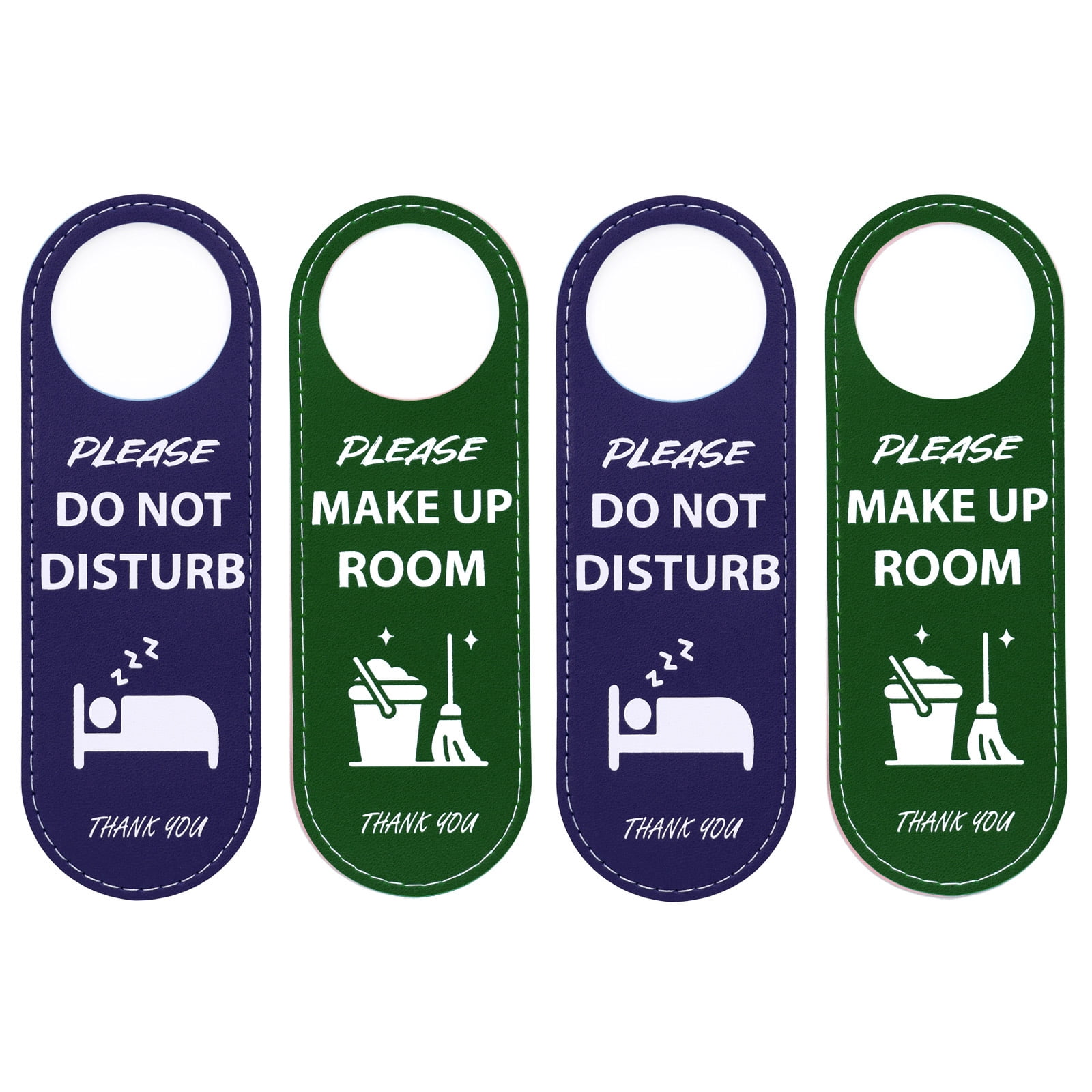 Muka Do Not Disturb Door Hanger Sign Make Up Room Door Knob Hanger Sign ...