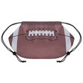 thumbnail image 1 of Muka Football/Basketball/Softball Sports Favors Drawstring Backpack Cinch Bag Sack Pack for Gym Travel School-Rugby, 1 of 6