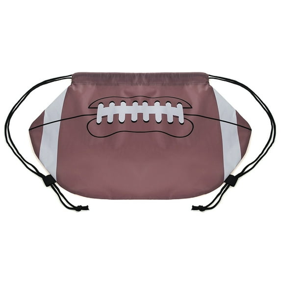 Muka Football/Basketball/Softball Sports Favors Drawstring Backpack Cinch Bag Sack Pack for Gym Travel School-Rugby