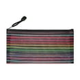 thumbnail image 1 of Muka Rainbow Striped Zipper Pouch, Storage Bags for Organizer, Travel and Office-Black-B8, 1 of 8
