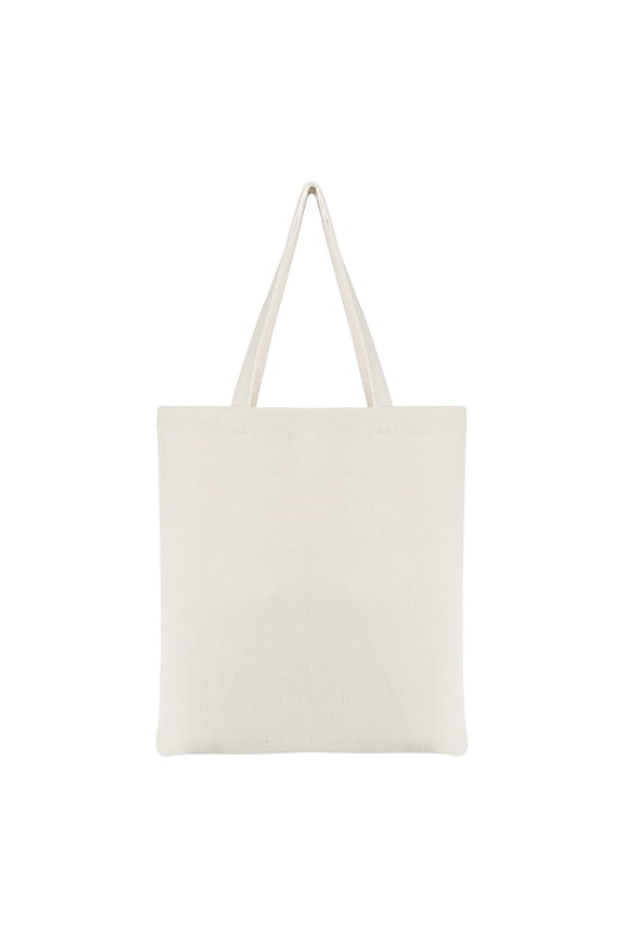 Reusable Cotton Tote Canvas Bags, 14-1/2 x 17 Inches 12oz Shopping Bag - Natural