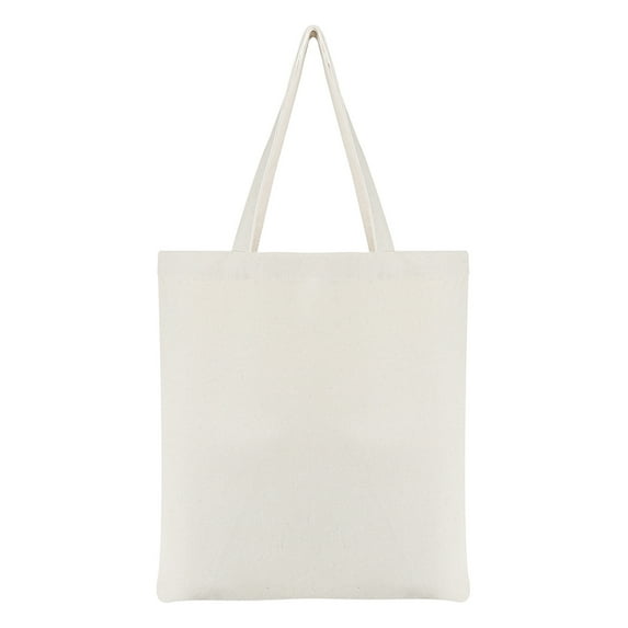 Muka Reusable Cotton Tote Canvas Bags, 14-1/2 x 17 Inches 12oz Shopping Bag - Natural