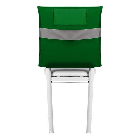 Muka School Chair Back Covers, Chair Back Storage Double Pockets, Classroom Chair Pockets-Green