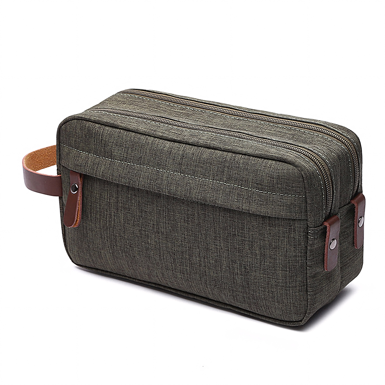 Muka Toiletry Bag for Men, Hanging Travel Dopp Kit, Shaving Bag for Toiletries Accessories-Army Green