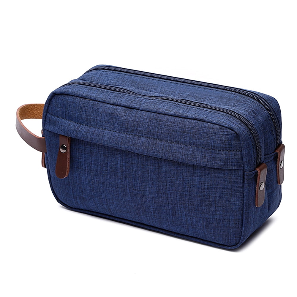 Muka Toiletry Bag for Men, Hanging Travel Dopp Kit, Shaving Bag for Toiletries Accessories-Blue