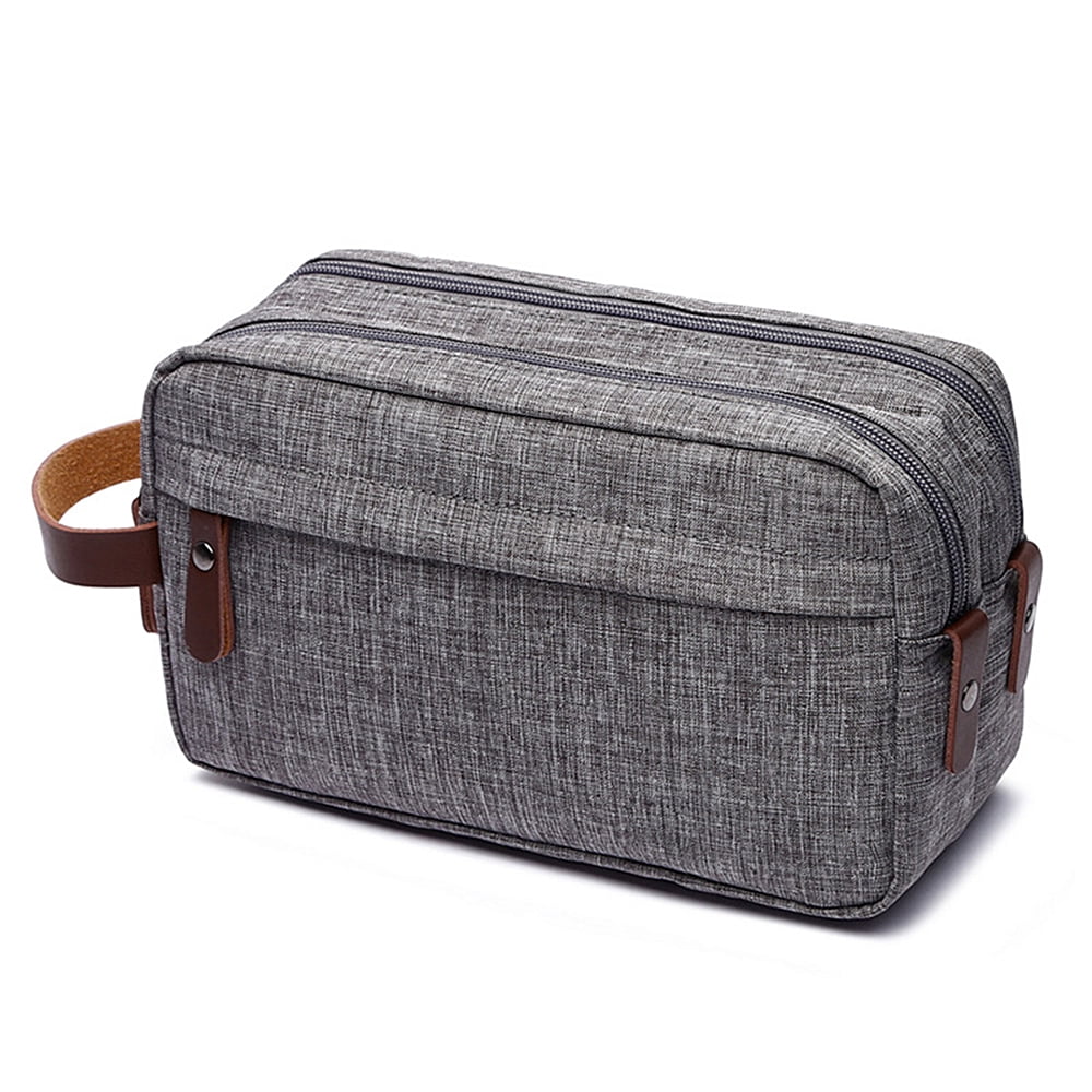 Muka Toiletry Bag for Men, Hanging Travel Dopp Kit, Shaving Bag for Toiletries Accessories-Grey